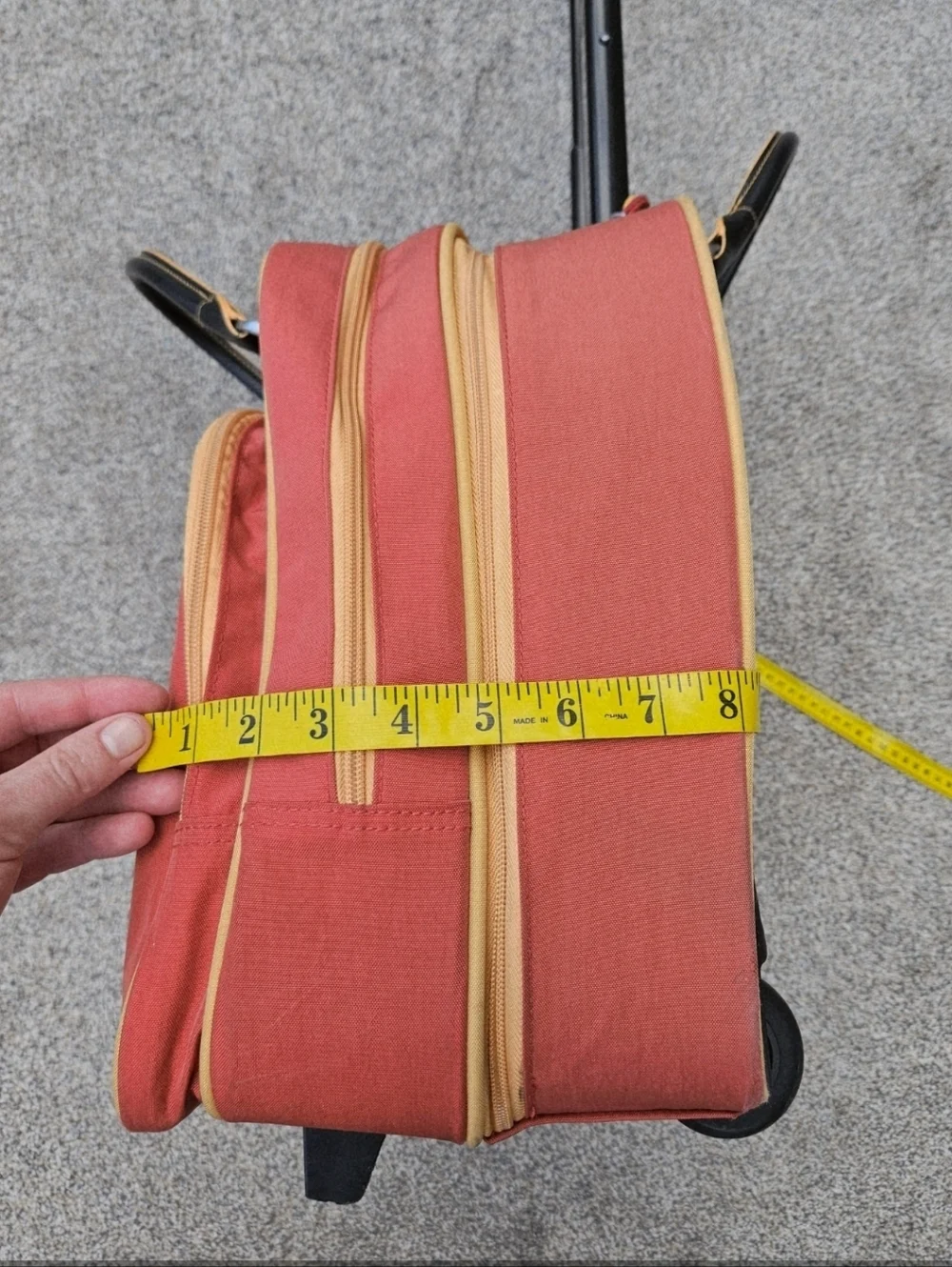 BAGGALLINI TRAVEL BAG LUGGAGE ROLLING CARRY ON Suitcase Weekender Orange Rust